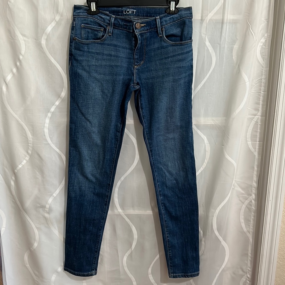 Loft,  Relaxed Skinny Jeans, Size 2